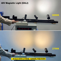 Projecteur LED sur rail magnétique LEDEAST FG20 à faible tension DC48V, compatible Tuya Zigbee, TRIAC, Dali, avec variateur d'intensité, pour éclairage intérieur