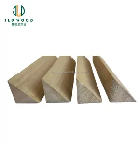 Cina Jialiduo kayu paulownia kayu padat sawo timbe segitiga beton trapezoid pion kayu battens untuk konstruksi