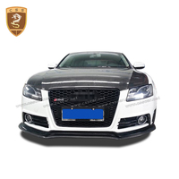 Kit carrosserie pare-chocs avant et arrière pour Audi A5 2 portes 4 portes, années 2009-2013, style R-wen, avec pare-chocs arrière, jupes latérales, lèvre avant et éclairage LED