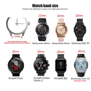 Correa Milanese Loop <span class=keywords><strong>para</strong></span> Amazfit Bip S Correa de acero inoxidable <span class=keywords><strong>para</strong></span> <span class=keywords><strong>Samsung</strong></span> Galaxy Watch 46mm <span class=keywords><strong>Gear</strong></span> S3 Bands 20mm 22MM 18mm 24mm 23mm - Product Image 3