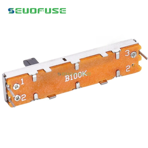 Alta Qualidade Instrumento Metal Alavanca Deslizante Potenciômetro 30mm-45mm-60mm B10K <span class=keywords><strong>B50K</strong></span> B100K Deslize Potenciômetro - Product Image 4