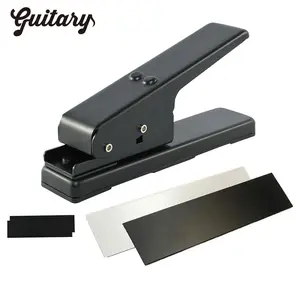 Guitar Picks Maker DIY Guitar Pick Puncher with 2 Pick Strips Sheet Polish Paper