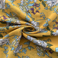 Matériau métallique en gros 100% polyester 75D impression en mousseline de soie avec finition douce et bonne chute