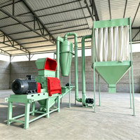 Broyeur à marteaux de type 800, 90 kW, 2-5 T/H, pour copeaux de bois et branches