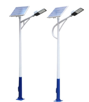 Kit complet de lampadaire solaire 50W avec batterie lithium LiFePo4 externe sous panneau solaire Chine