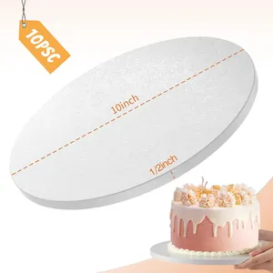 9 inç gül altın yuvarlak kek davul toptan kek ambalajı kurulu kek Disk