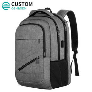 Sac à dos pour ordinateur portable Fuliya personnalisé unisexe, imperméable, tendance, antivol, avec charge USB, pour hommes, adolescents, collège, école, <span class=keywords><strong>voyage</strong></span> - Product Image 1