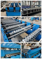 Máquina para hacer láminas de techo de metal corrugado Máquina formadora de rollos para techos de acero Ibr