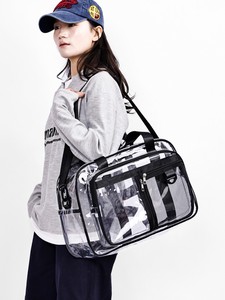 Custom Logo Fashion Sports Transparent Waterproof PVC Lightweight Beach Bag <b>Large</b> Capacity Swim Storage Shoulder Crossbody Gym - Product Image 3