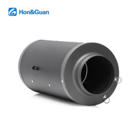 Ventilateur de gaine silencieux Hon&Guan 300 mm 220-240 V, débit d'air haute pression 747 Pa 2600 m³/h, en acier laminé à froid