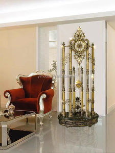 Reloj de Pie Grande de Madera Estilo Barroco Antiguo con Movimiento Clásico Real, Diseño de Diosa, en Cobre y Jade - Product Image 2