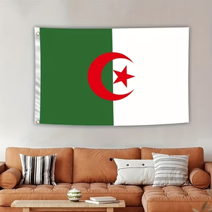 <span class=keywords><strong>Bandiera</strong></span> dell'Algeria 100% Poliestere Pronta per la Spedizione, per Giornata Nazionale, Partite di Calcio, Eventi Patriottici, Decorazioni Esterne - Product Image 5