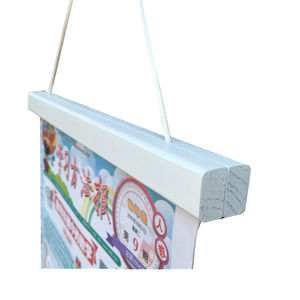 Marco de fotos de madera de roble pintado en blanco con cuerda Colgador de carteles de madera natural Marco colgante magnético para <span class=keywords><strong>mapa</strong></span> Impresiones en lienzo Obra de arte - Product Image 1