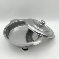 Großhandel Edelstahl Runder Speisewärmer für Buffet und Restaurant, Chafing Dishes, Speisenwärmer mit Deckel
