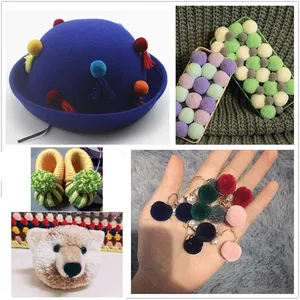 Pompom Nhà Sản Xuất 4 Pcs Kích Thước Khác Nhau Pom-pom Nhà Sản Xuất Cho Fluff Bóng Tự Làm Len Dệt Kim Công Cụ Thủ Công Nguồn Cung Cấp