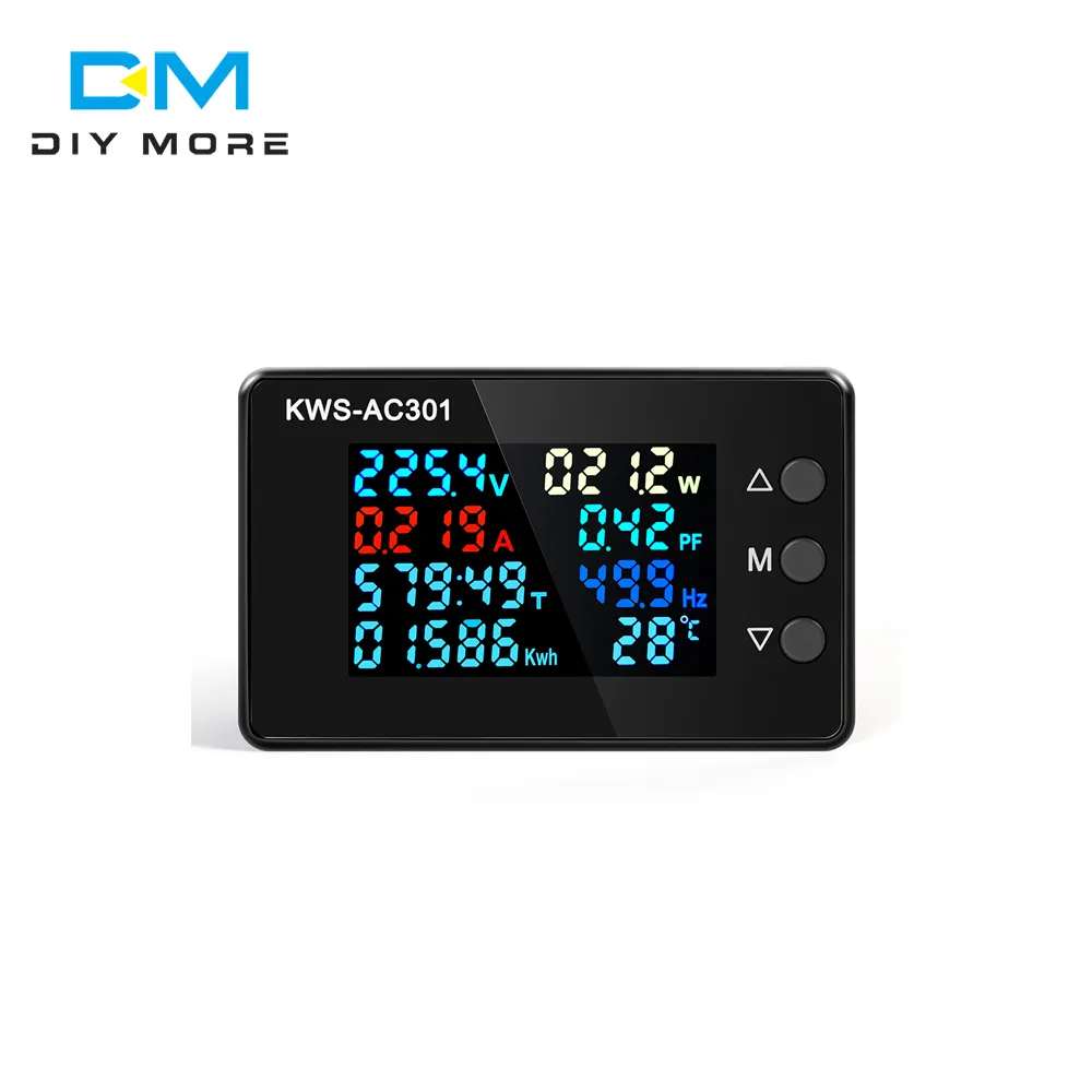 KWS-AC301L Digital Power Energy Voltmeter Ampere meter Spannung Watt meter Kwh Temperatur AC Stromzähler