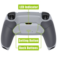 Kit de contrôleur poignée caoutchoutée palettes arrière RISE V3 Kit de remap bouton arrière fixation Remapper pour contrôleur PS5