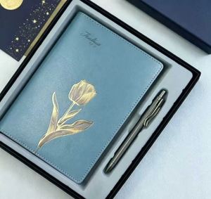 Set de Regalo de Cuaderno y Bolígrafo con Diseño Floral Rosa para Personalización de Marca Corporativa, Empaque Personalizado y Pedidos Promocionales al por Mayor - Product Image 3
