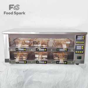 Lemari Pemanas Makanan Listrik Stainless Steel Terbaik untuk Restoran, Penghangat Daging, Isian Hamburger, dan Showcase Isolasi Daging - Product Image 1