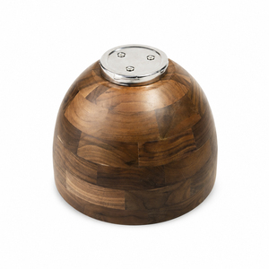 <span class=keywords><strong>Bol</strong></span> à pétrir moderne en bois de noyer naturel pour accessoires de robot pâtissier, durable, écologique, taille personnalisée, ensemble de bols avec logo - Product Image 2