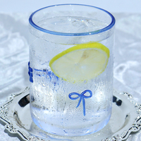 Verre à jus et à boissons froides en verre, style nordique créatif, motif floral, couleur personnalisable, pour salle à manger et maison