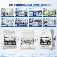 Machine de remplissage automatique haute vitesse résistante à la corrosion avec alimentation par gravité pour bouteilles chimiques, plastiques et en verre