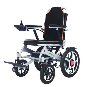 BEIZ New Arrival 30KG Portable Folding Electric Wheelchair With 4 shock absorbers Aluminium Alloy Wheel Chair