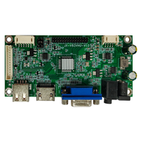 Placa de Control de Monitor LCD LVDS de Resolución 1080P Económica con HDMI, VGA, USB y Control Remoto IR, Fácil Actualización de Firmware por USB
