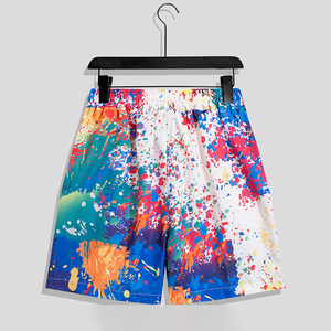 Shorts de plage en soie glacée pour hommes, respirants, personnalisés, amples, à séchage rapide, 5 pouces, vêtements de sport, caleçons - Product Image 6