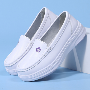 <span class=keywords><strong>Scarpe</strong></span> <span class=keywords><strong>da</strong></span> Infermiere con Suola in Pelle Morbida, Comode, Antiscivolo, Traspiranti, Nere, con Suola Spessa, Ideali per il Lavoro - Product Image 6