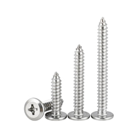 304 Stainless Steel Phillips Beveled Flat Head Self Tapping Screws Sharp Point Wood Screws for Custom Furniture Carpentry