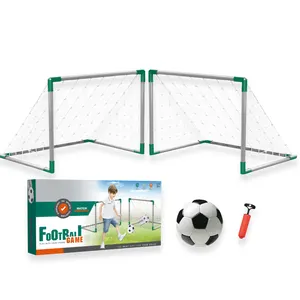 Meta de futebol dobrável pequena das crianças, venda quente, meta de plástico com rede, brinquedo esportivo ao ar livre
