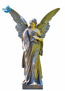 Statua in Bronzo Personalizzata di San Michele Arcangelo, Scultura per Lapidi e Tombe Cattoliche, Figurina per Cimitero - Product Image 5