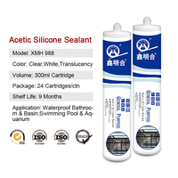 MH988 Scellant Acide 280ml 300ml Étanche Sous-Marine Adhésif Neutre pour Poisson Verre Aquarium Scellant Silicone pour Aquariums