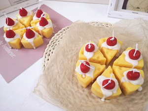 Wholesale Fragrance Cheese Candle <b>Creative</b> <b>Gift</b> Cheese Shape Cute Food Scented Candle for Home Decoration - Product Image 4