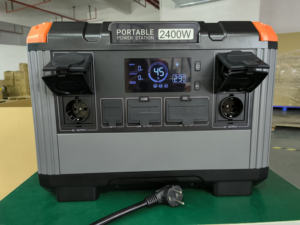 BIGINVERTER 2400W LiFePO4 สถานีไฟฟ้าพกพา เครื่องกำเนิดพลังงานแสงอาทิตย์ แบตเตอรี่สำรอง สำหรับแคมป์ปิ้งช่วงฤดูร้อน รถบ้าน RV และสำรองไฟ - Product Image 2