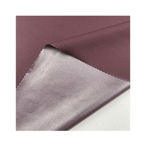 قماش حريري عالي المرونة مكون من بطبقتين من نسيج مركب ، شعور يدوي ناعم بذاكرة ، ملابس مربوطة للفتيات لجاكيت محبوك - Product Image 1