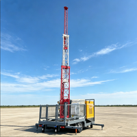Q355B Galvanized Telescopic Mast Trailer Mounted Mobile Structure for Emergency Disaster Site Communication Trailer Tower