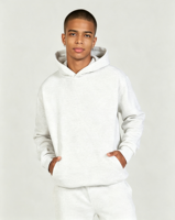 Sudadera con Capucha Gris Lavada para Mujer, con Logotipo Personalizado ODM al por Mayor, de Felpa Francesa Pesada o Forro Polar, Estilo Oversize Casual
