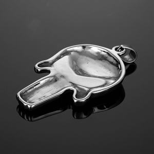 MECYLIFE <span class=keywords><strong>Punisher</strong></span> Schädel Anhänger Gothic Edelstahl Anhänger Herren Punk Biker Rock Schädel Halskette - Product Image 5