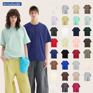 <span class=keywords><strong>T</strong></span>-shirt oversize American Vintage 260 g/m² en coton épais pour homme, streetwear décontracté, fitness, impression personnalisée - Product Image 2