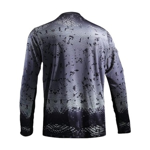 Camisa de Pesca Personalizada con Sublimación, Transpirable, de Secado Rápido, Ligera, Camuflaje Gris, Manga Larga, Talla Grande, UPF50+ - Product Image 2