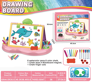 ITTL 3 en 1 Niños Caballete multifuncional Tablero de dibujo de pie Juguete - Product Image 5