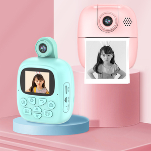 Los mejores juguetes para niños 1080P Cámara digital Full HD con lente dual Mini impresora térmica de mano para exteriores para niños Cámara instantánea - Product Image 1