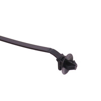 Attaches de câble en nylon noir réglables Bande de reliure en plastique autobloquante avec boucle de fixation Sangle d'enveloppement de voiture fiable et attache à fermeture éclair