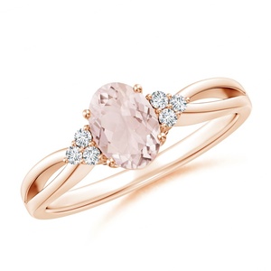 Morganite Unique Design Wedding <b>Rings</b> Jewelry <b>Gold</b> Fashion 14K Rose <b>Gold</b> Engagement <b>Ring</b> <b>Vintage</b> Geometric Party - Product Image 1