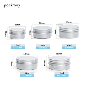 Custom Lip Balm Aluminum Tin for Solid Perfume Face Cream Hand Cream - Small Round <b>Mini</b> Empty Jar Refillable - Product Image 2
