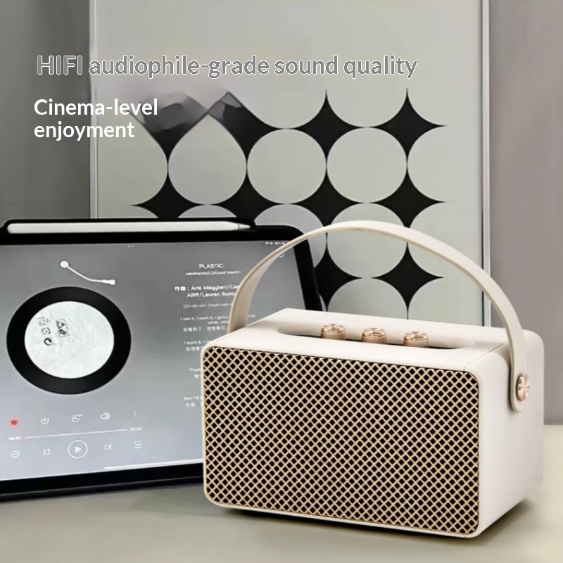 Best Seller Premium M10 Retro Wireless Speaker Desktop Handheld Outdoor Support TF Card Deep Bass Subwoofer