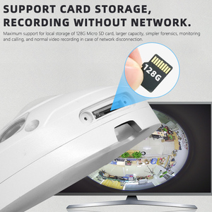 באיכות גבוהה 5mp 360 תואר מלא מעגל poe <span class=keywords><strong>IP</strong></span> פנורמית 2 דרך אודיו ccctv אבטחה מצלמה - Product Image 6