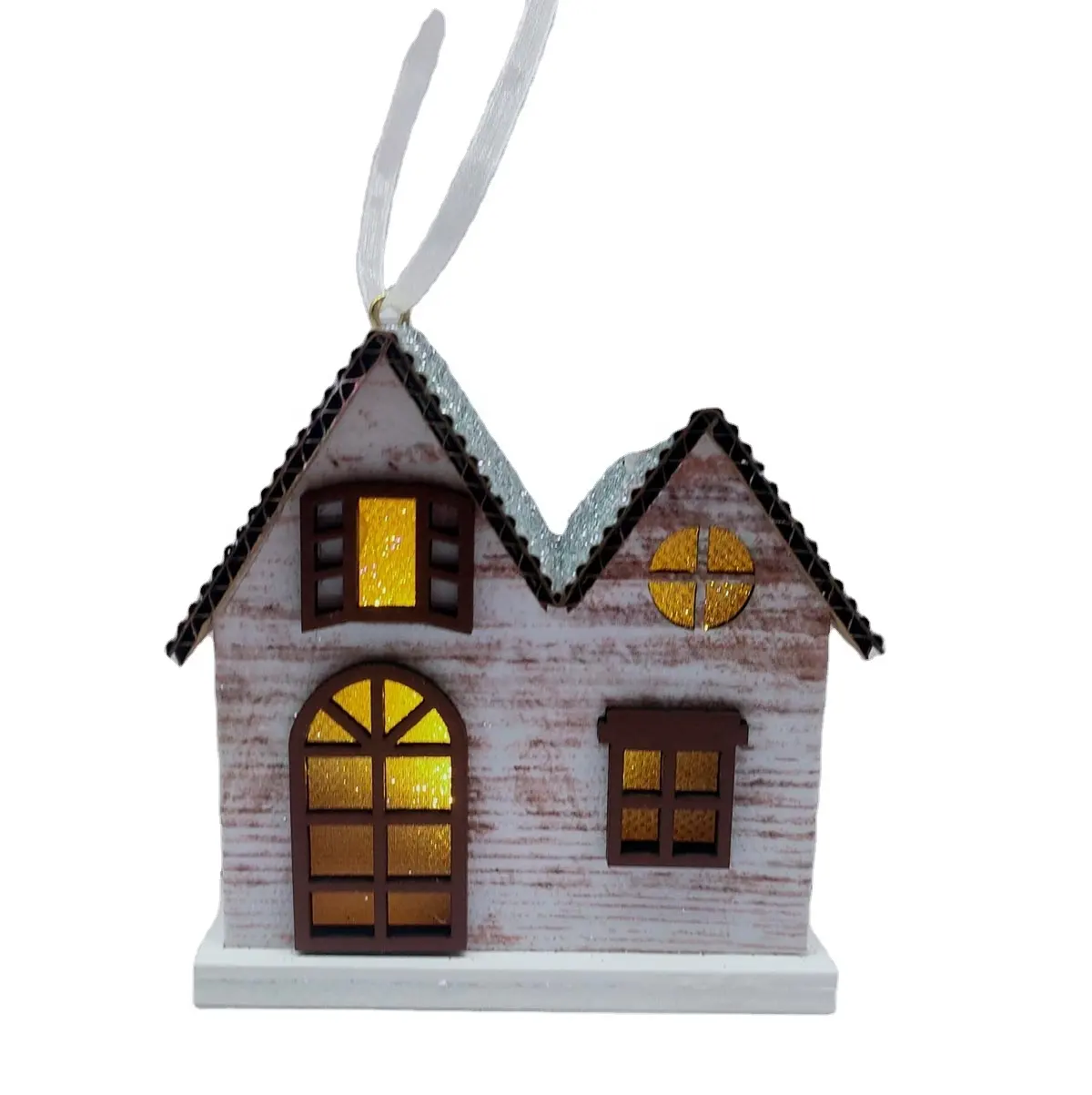 Led Lighted Kerst Dorpshuis Opknoping Ornament